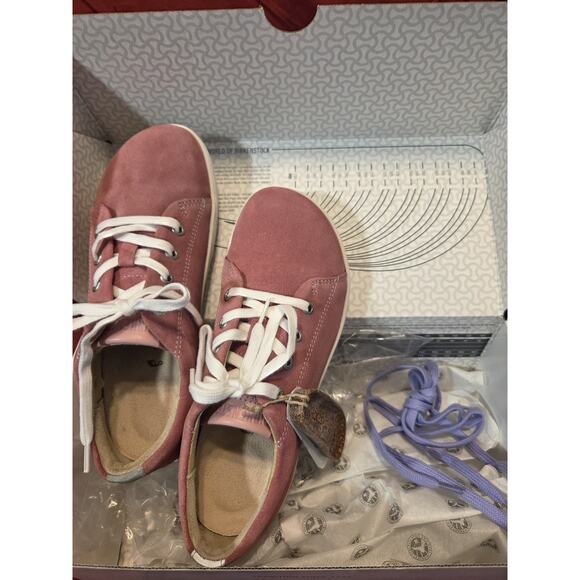 Birkenstock "ARRAN" Berry Suede Kids Sneakers - Size 34 - US Kids 3/3.5 - Picture 16 of 16